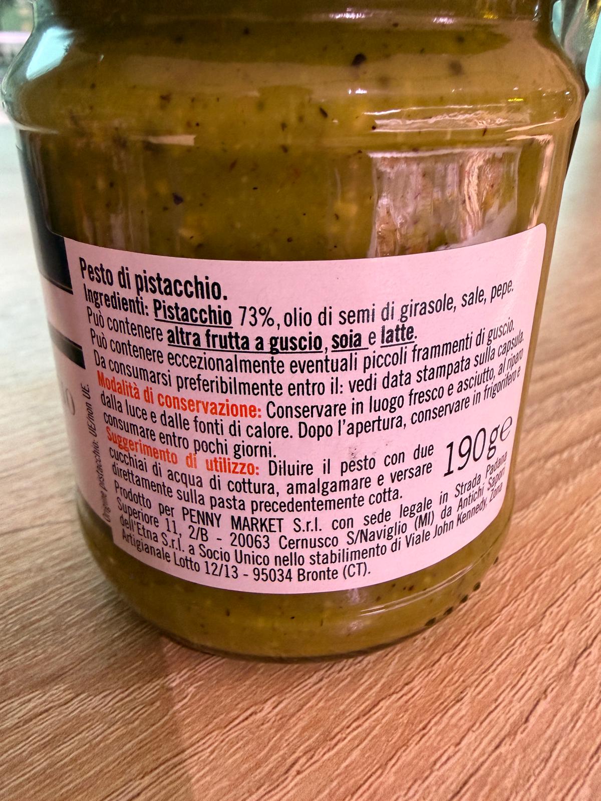 Pesto di Pistacchio aus Sizilien
