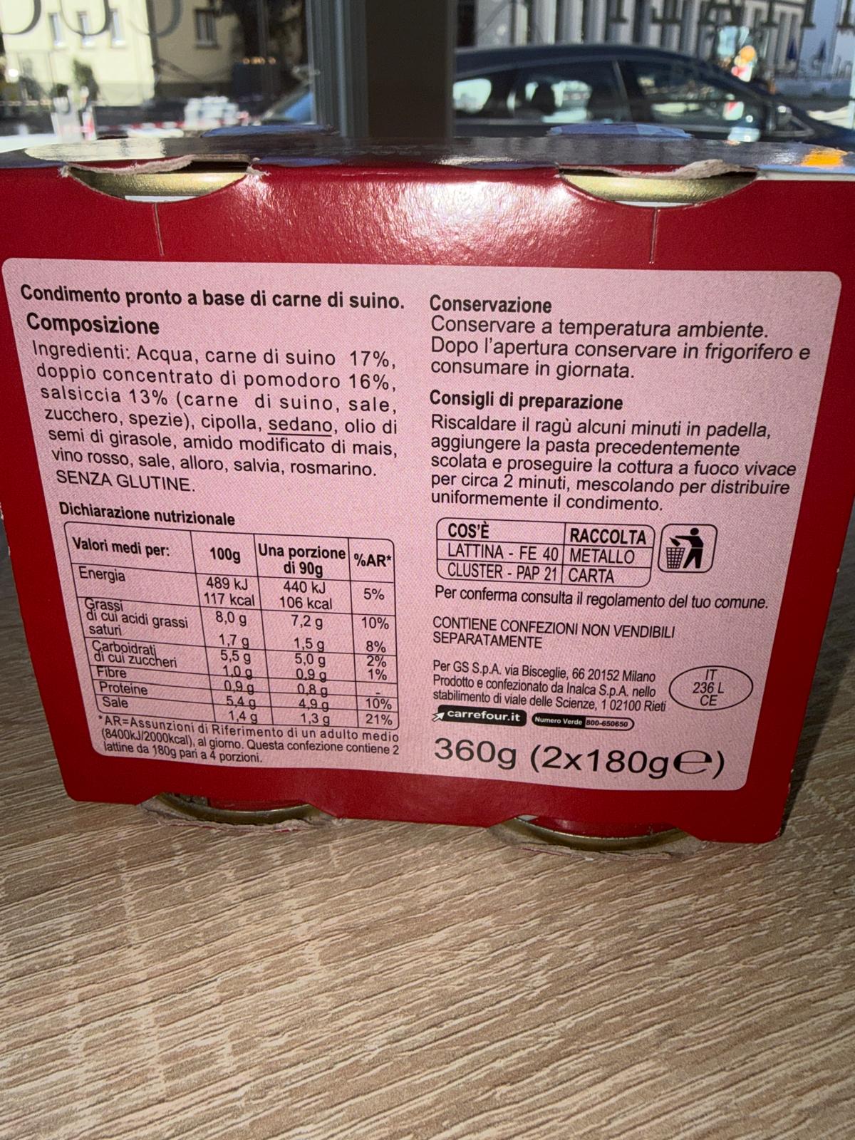Ragu alla Salsiccia