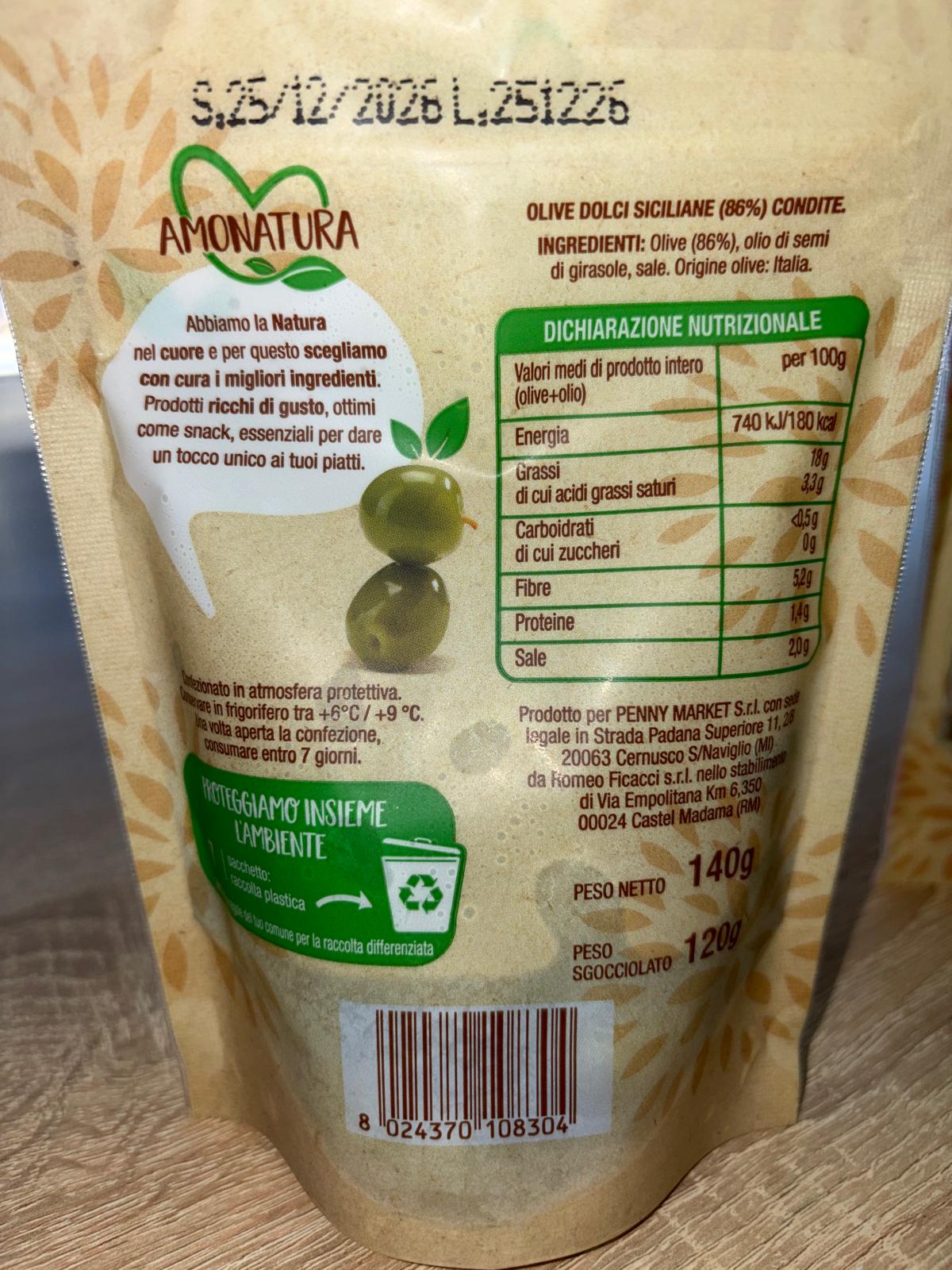 Olive Siciliane dolci